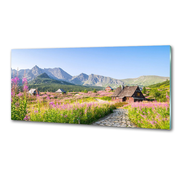 Panel de pared de cocina refugios de montaña