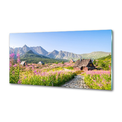 Panel de pared de cocina refugios de montaña