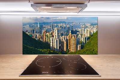 Panel de pared de cocina Panorama de Hong Kong