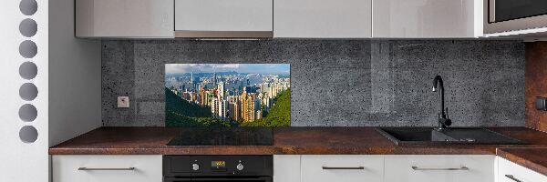 Panel de pared de cocina Panorama de Hong Kong