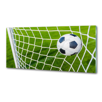 Salpicadero para cocina El balón está en la portería.