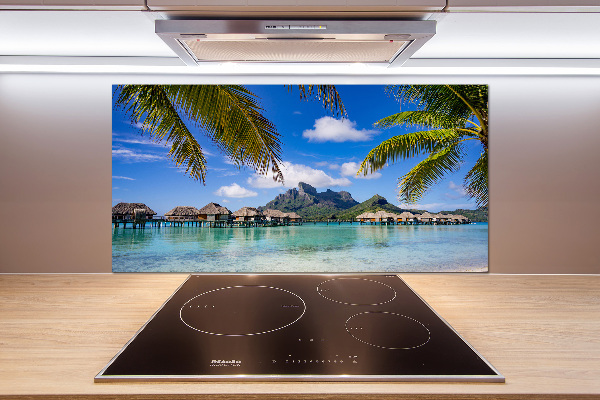 Panel para cocina Palmeras en Bora Bora