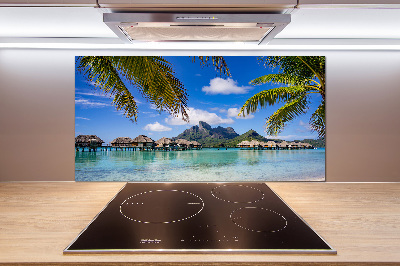 Panel para cocina Palmeras en Bora Bora