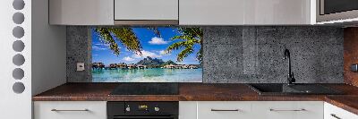 Panel para cocina Palmeras en Bora Bora