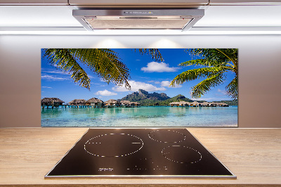 Panel para cocina Palmeras en Bora Bora