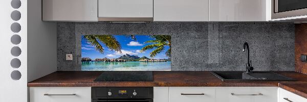 Panel para cocina Palmeras en Bora Bora