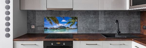 Panel para cocina Palmeras en Bora Bora