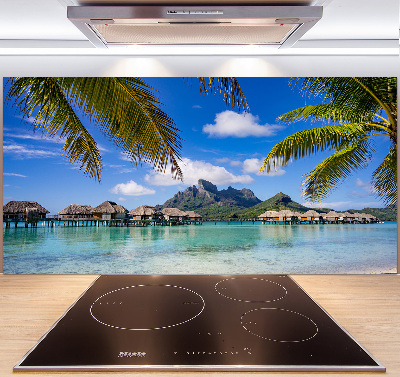 Panel para cocina Palmeras en Bora Bora