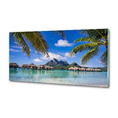 Panel para cocina Palmeras en Bora Bora