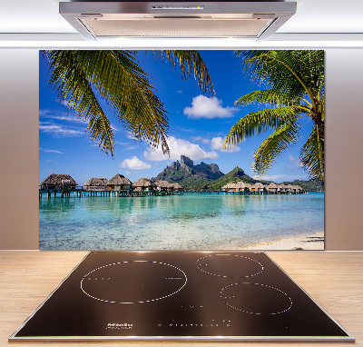 Panel para cocina Palmeras en Bora Bora