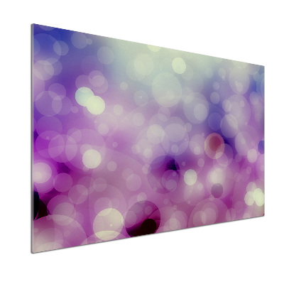 Panel para cocina Ruedas moradas