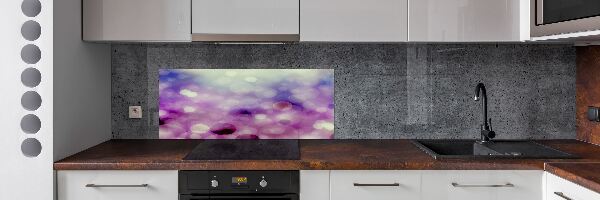Panel para cocina Ruedas moradas