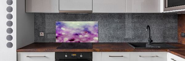 Panel para cocina Ruedas moradas