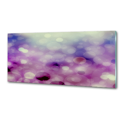 Panel para cocina Ruedas moradas