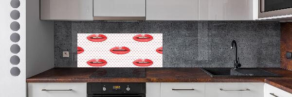 Panel para cocina labios rojos