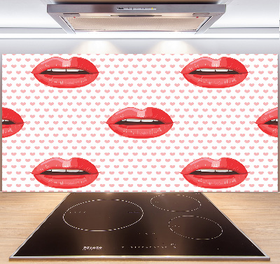 Panel para cocina labios rojos