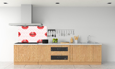 Panel para cocina labios rojos