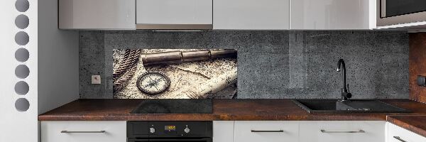 Panel do kuchni Kompas mapa lupa