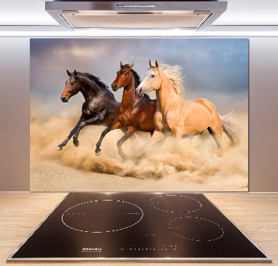 Panel do kuchni Konie w galopie