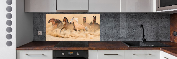 Panel para cocina Caballos del desierto