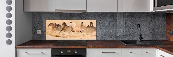 Panel para cocina Caballos del desierto