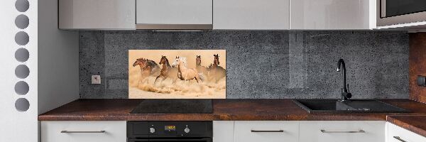 Panel para cocina Caballos del desierto