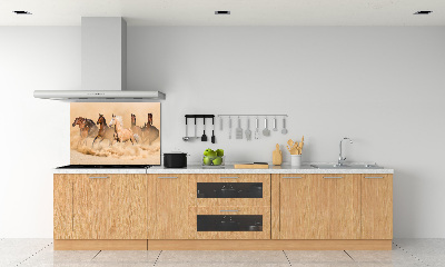 Panel para cocina Caballos del desierto