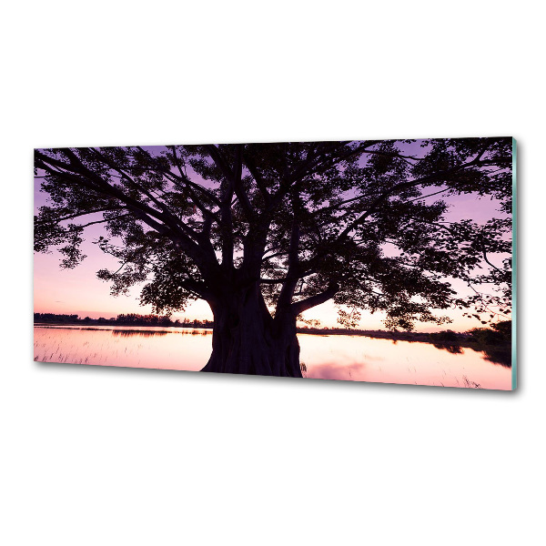 Salpicadero para cocina Árbol y lago