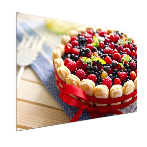 Salpicadero para cocina Pastel de frutos del bosque