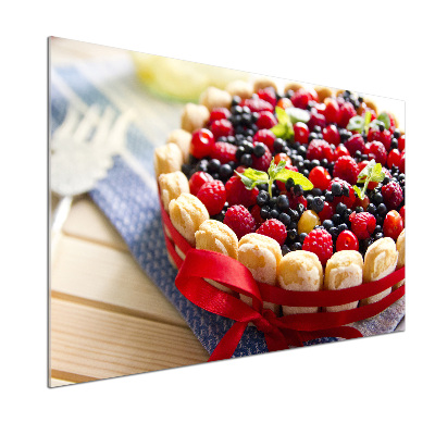 Salpicadero para cocina Pastel de frutos del bosque