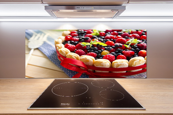 Salpicadero para cocina Pastel de frutos del bosque