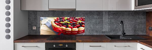 Salpicadero para cocina Pastel de frutos del bosque