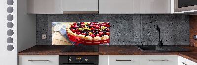 Salpicadero para cocina Pastel de frutos del bosque