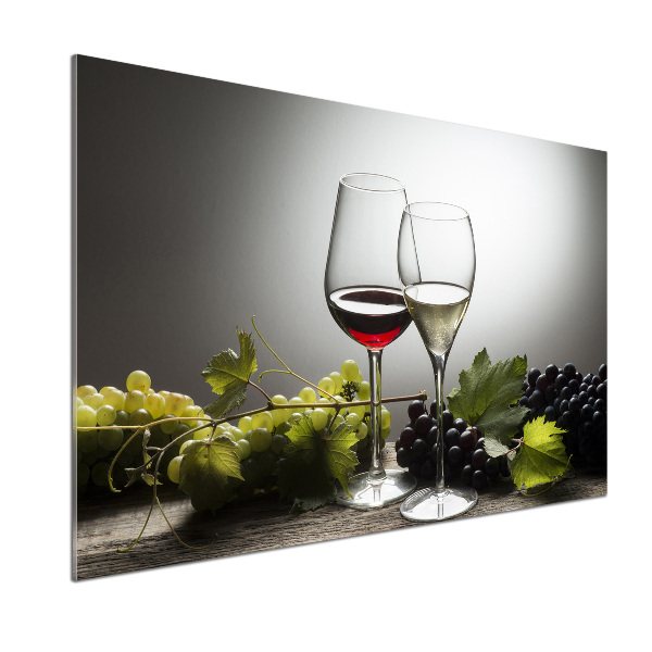 Panel de pared de cocina Vino y uvas