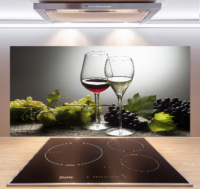 Panel de pared de cocina Vino y uvas