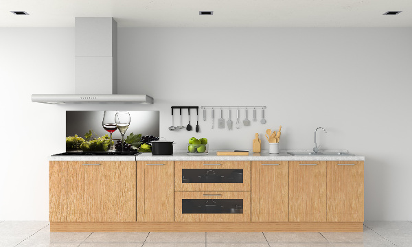 Panel de pared de cocina Vino y uvas