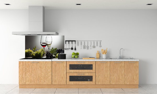 Panel de pared de cocina Vino y uvas