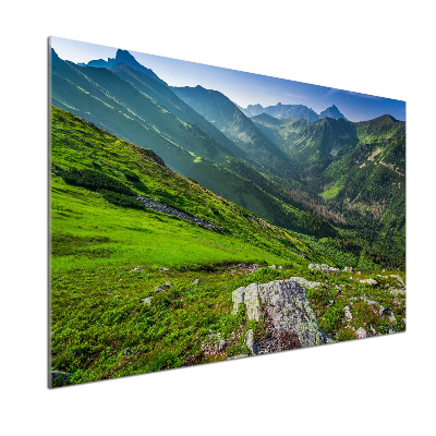 Panel para cocina Amanecer en las montañas