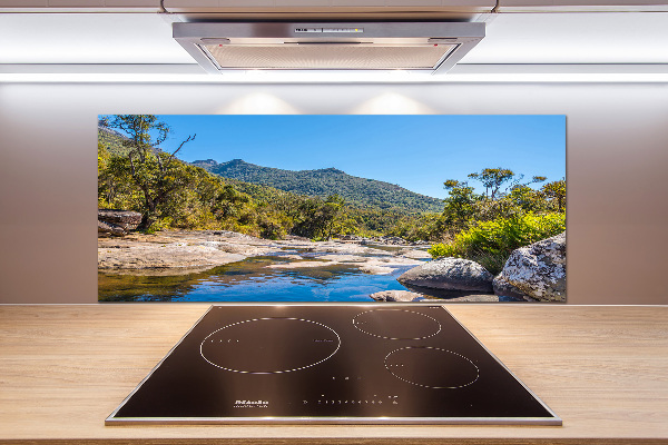 Panel antisalpicaduras Río en el bosque