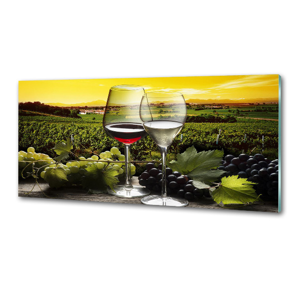 Panel antisalpicaduras Vino y uvas