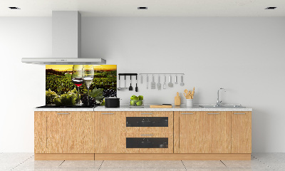 Panel antisalpicaduras Vino y uvas