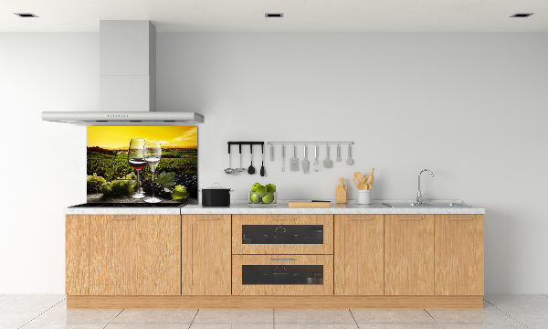 Panel antisalpicaduras Vino y uvas