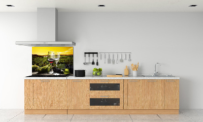 Panel antisalpicaduras Vino y uvas