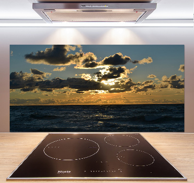 Panel de pared de cocina Puesta de sol sobre el mar