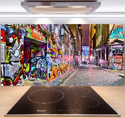 Salpicadero de cocina Grafiti colorido