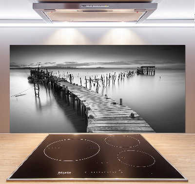 Panel antisalpicaduras Muelle de madera