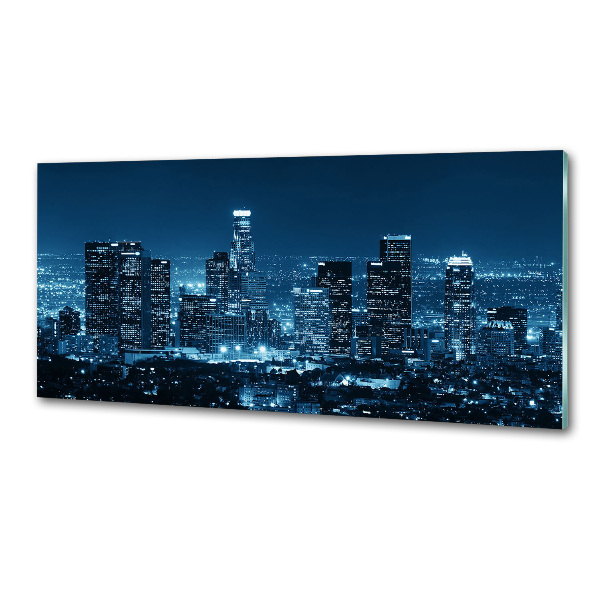 Panel antisalpicaduras Los Ángeles de noche