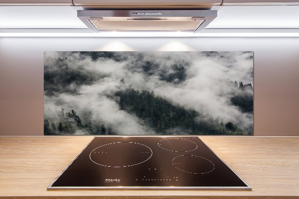 Panel antisalpicaduras Niebla sobre el bosque