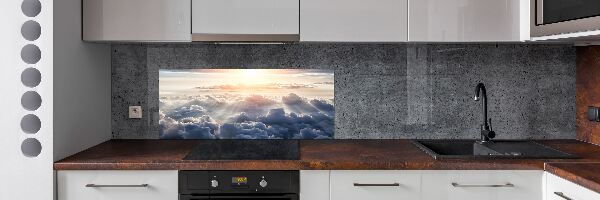 Panel para cocina Nubes a vista de pájaro