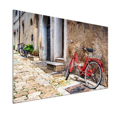 Salpicadero de cocina Bicicleta roja